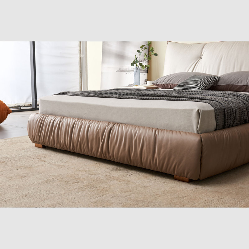 Upholstered Wingback Bed