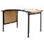 Pergola d'extérieur à structure en acier - 12 x 9 pi, auvent rétractable, beige pour cour arrière et abri de jardin avec cadre de support stable, arrière-cour