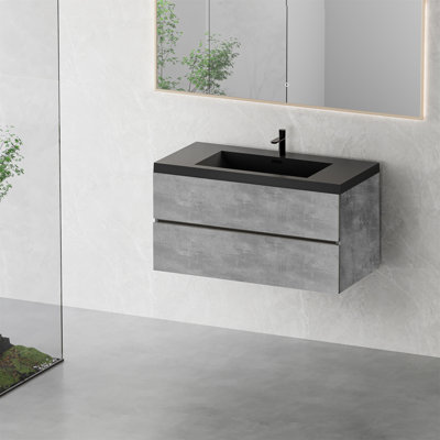 Meuble-lavabo flottant 30 po avec lavabo