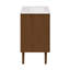Meuble-lavabo autoportant de 24 po en chêne brun avec comptoir à 3 trous Bron-1297304507-1297304510-1297304511
