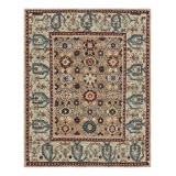 Rug & Kilim’S Caucasian Kuba Style Rug In Beige-Brown With Floral Patterns