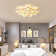 10-Light 85cm Semi Flush Mount