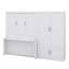 Grand lit escamotable mural avec placard