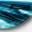Wild Blue Ocean Waves II - Horloge murale nautique et côtière-59913250