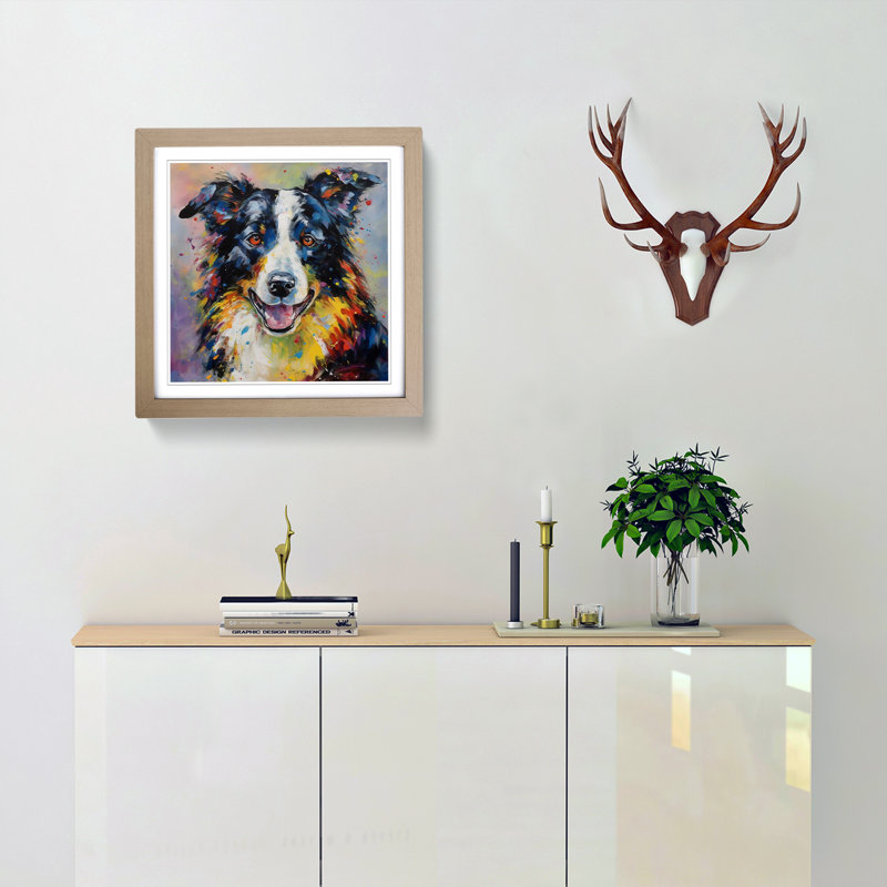 Single Picture Frame Print on Wood, Oak