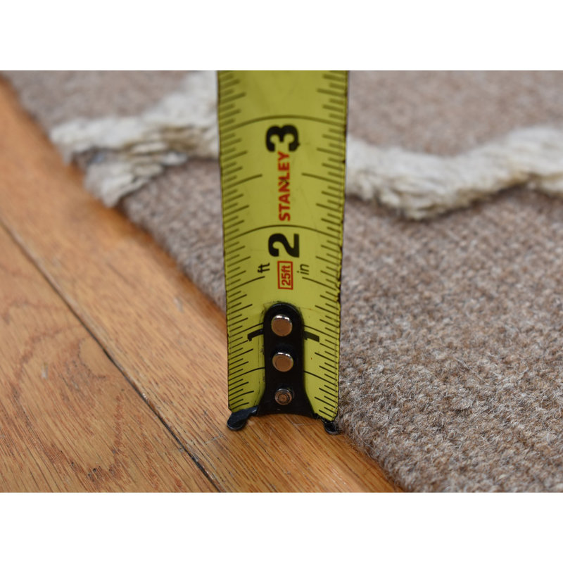 Tapis kilim et empilé noué à la main en laine pure 5 pi x 7 pi brun 4B3E80ADB6DE467591BBC1659F01523E