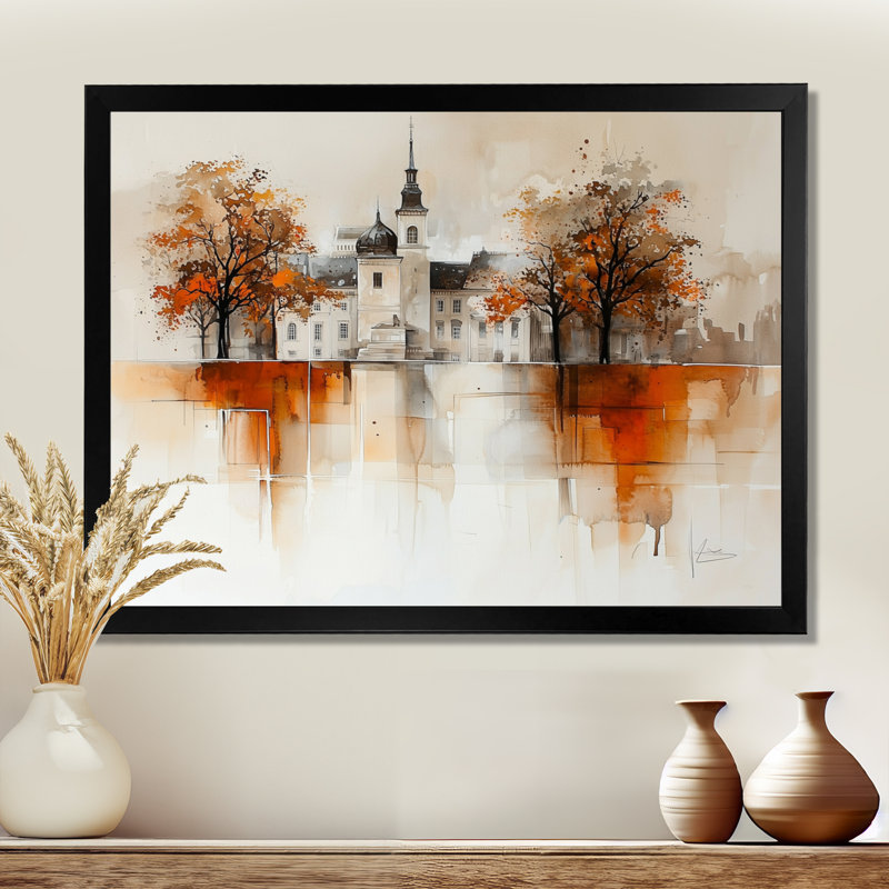 «Vienna Horizon In Summer II», reproduction sur toile de Vienne, 12" H x 20" W, Noir