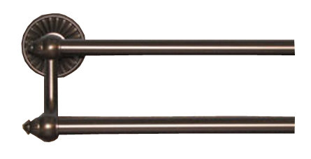 Tuscany Bath Double 26 1/2" Wall Mounted  Towel Bar, Oiled Rubbed Bronze