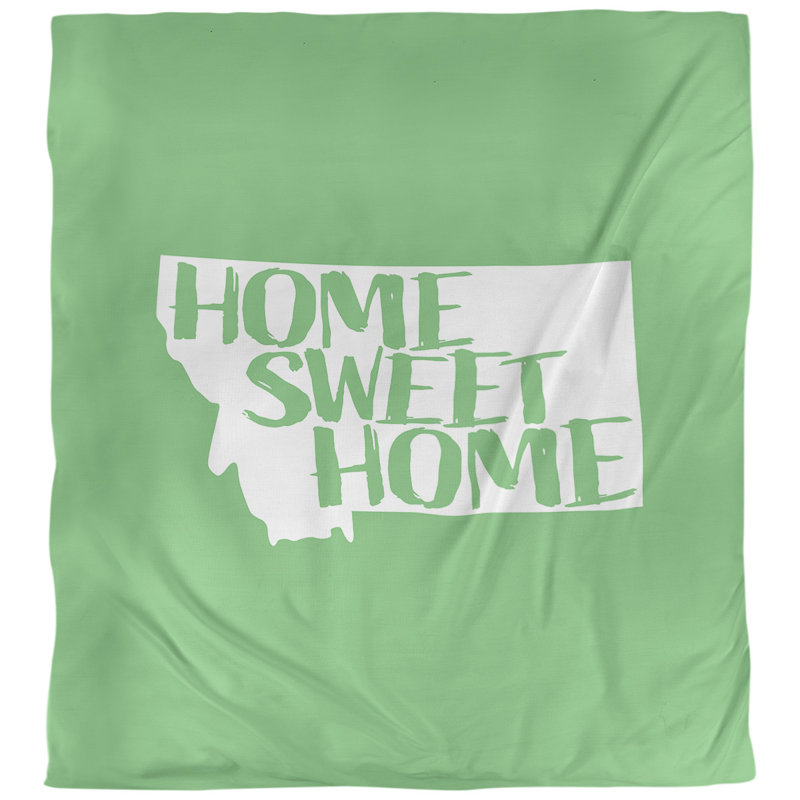 Housse de couette montana doux, Polyester brossé, Housse de couette pour très grand lit, Vert
