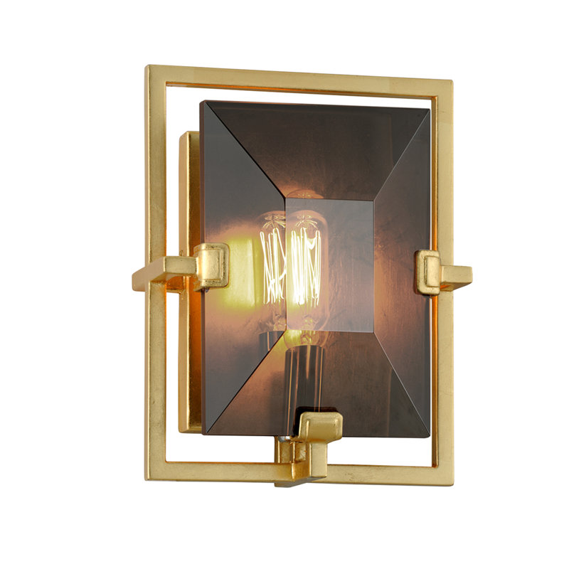 Plafonnier encastré 1 lumières Prism, Feuille d'or
