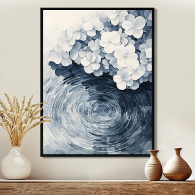 Hydrangea by the Pond Ripple Effect - Hydrangea Wall Art