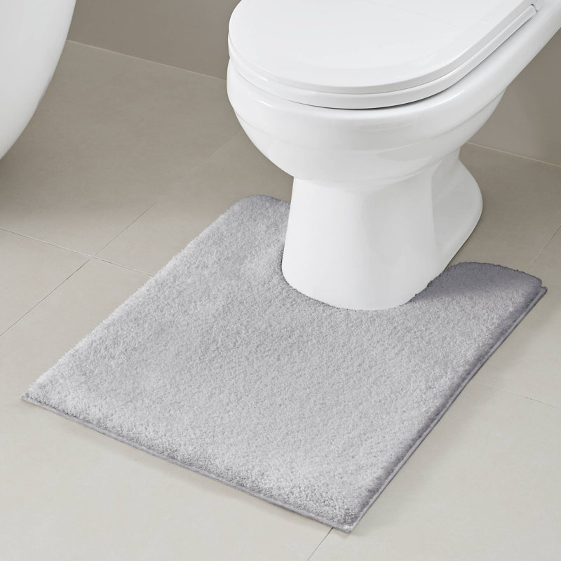 Tapis pour salle de bain Marshmallow, Argent argent, Contour - 24 po L x 20 po l