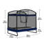Trampoline 4 * 6ft avec filet de protection + balançoire