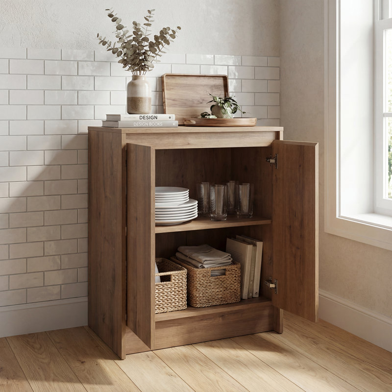 Morvano 24'' Free Standing Accent Cabinet - Entryway Shoe Storage & Hallway Console, 24" W