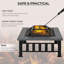 Kistler Square Steel Wood Burning Fire Pit