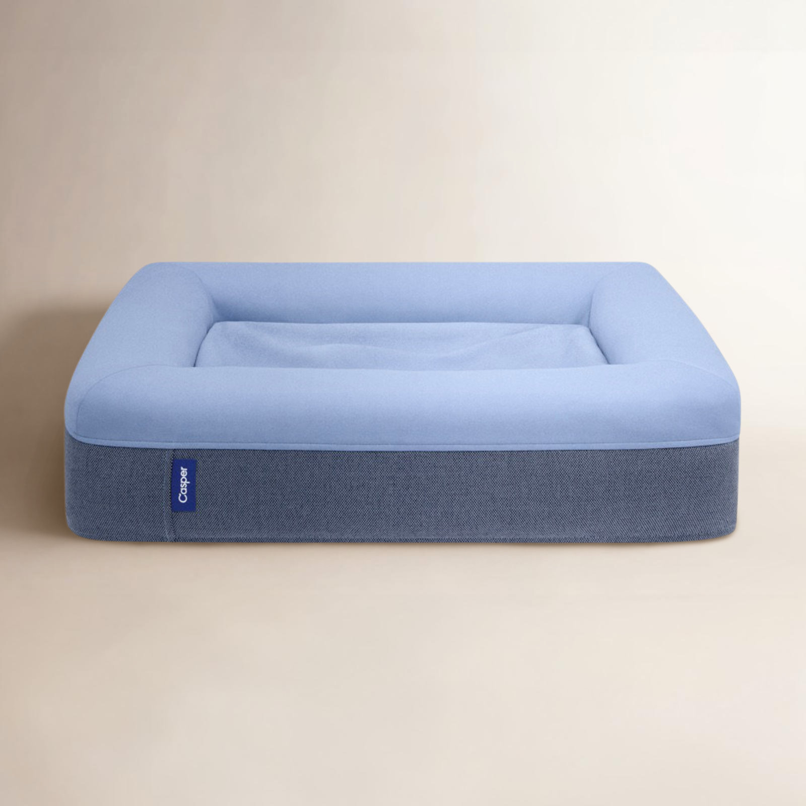 The Casper Dog Bed, Small (26" W x 19"D x 6" H), Blue