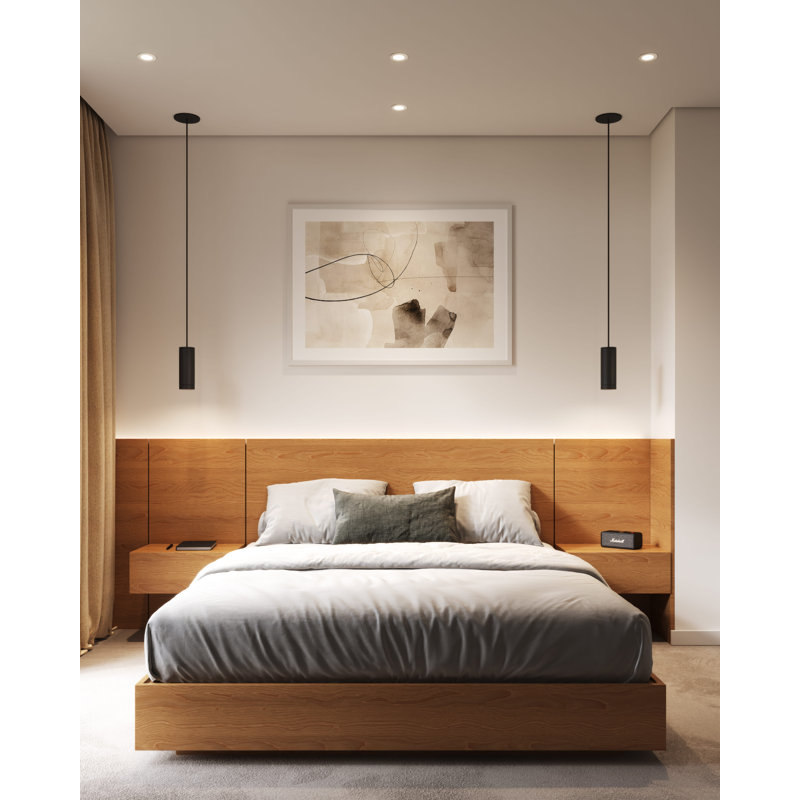 Luminaire suspendu 3 po CSL Forme noir mat, Noir mat