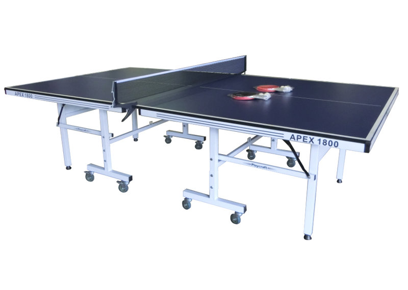 Regulation Size Foldable Indoor Table Tennis Table, White