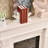 White Solid Wood Electric Fireplace-1459531679