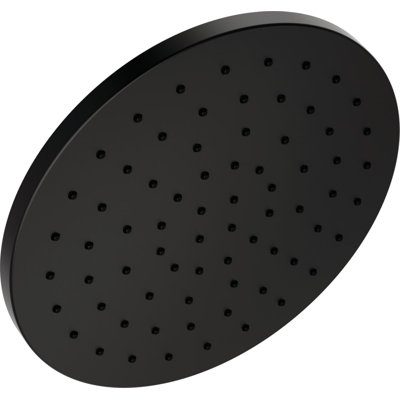 Rain Shower Head, 10 Inch Metal Large Rainfall Shower Head 1.75 GPM Matte Black