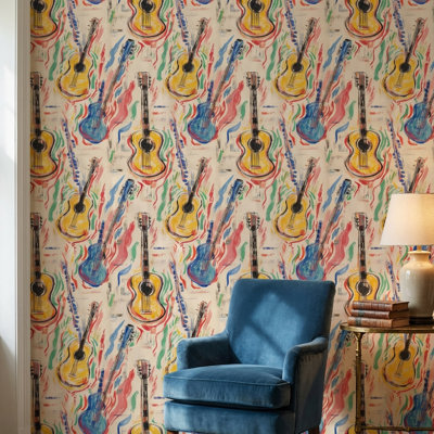 Décoration murale Guitars Vibrant