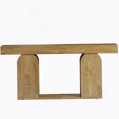 Refined Minimalist Console Table With Open Shelf, Perfect For Modern Living And Versatile Use In Any Room