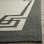Tapis intérieur / extérieur en laine crocheté à la main ivoire / gris Reedsville-22463231