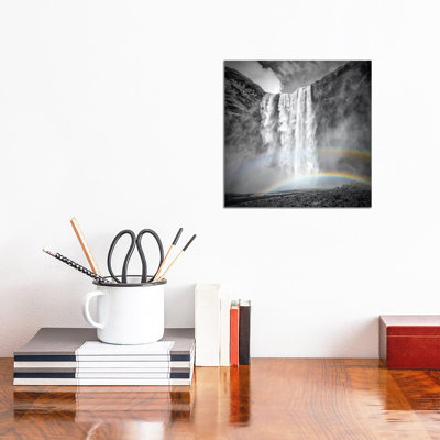 Iceland Skogafoss by Melanie Viola - Wrapped Canvas Print