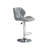 Swivel Upholstered Adjustable Height Counter Stool with Metal Frame