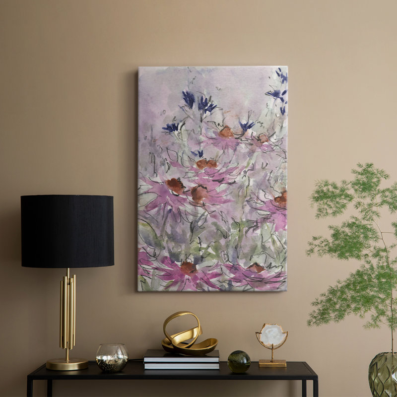 Floral Entertainment II - Gallery Cavas, H 18 po x l 12 po