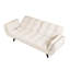 57 pouces convertible beige, confortable pour appartement, 2, réglable, facile à assembler, chambre à coucher, velours doux avec deux postures multiples,-1459835774