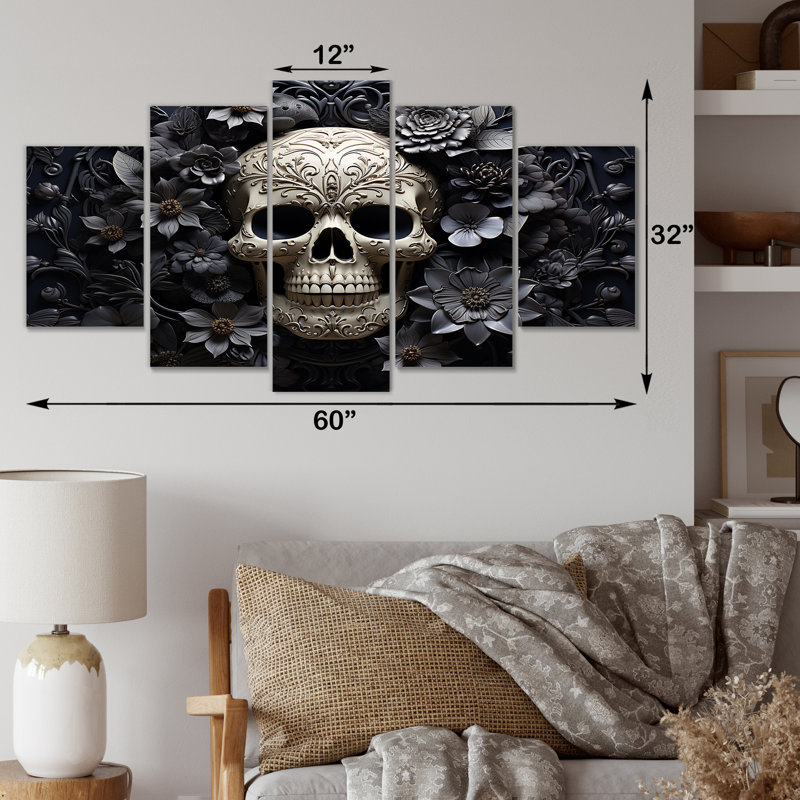 Skull and Crossbones Pirate - ensemble de décorations murales multiples