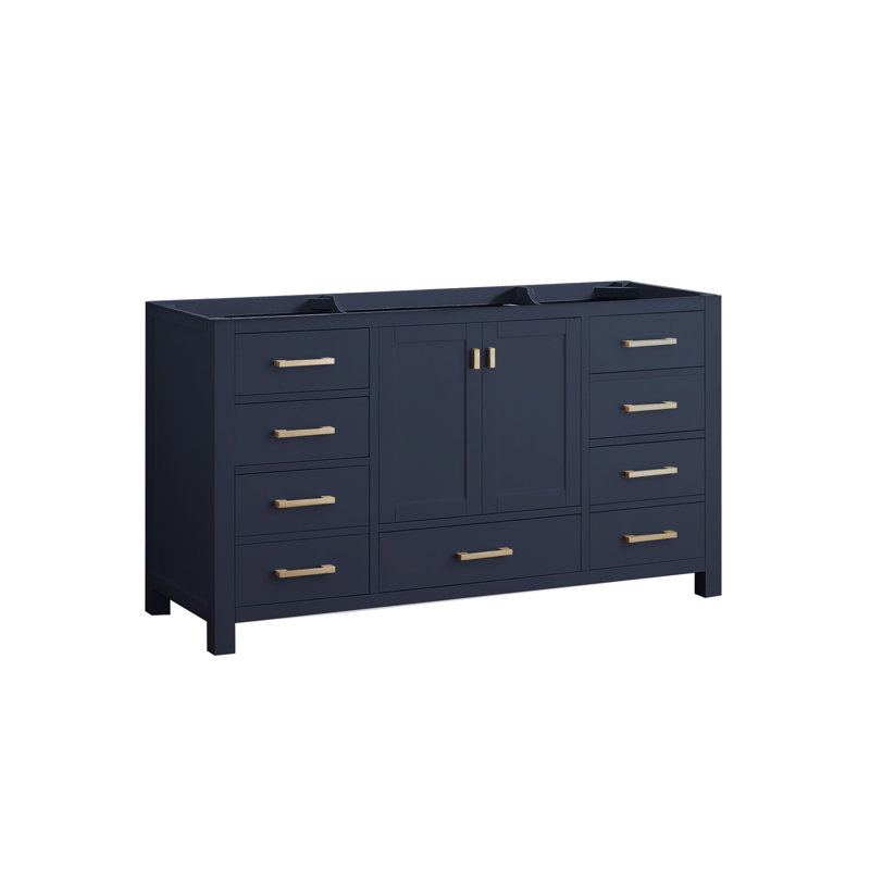Base de meuble-lavabo simple Reba, Bleu marine