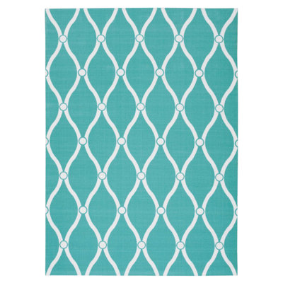 Tapis turquoise Dian