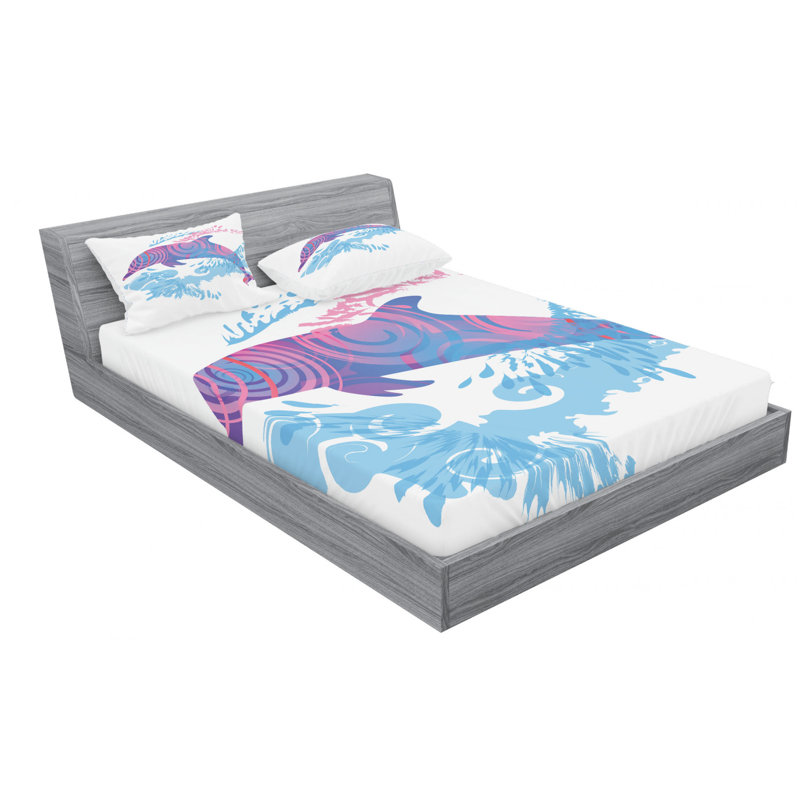 Microfiber Sheet Set, Queen Sheet Set with Fitted Sheet