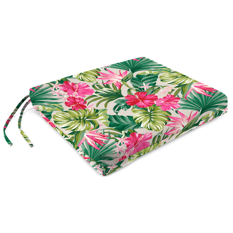 19" x 17" Outdoor Seat Cushion with Ties, Beige