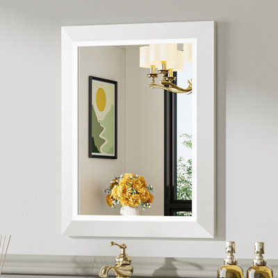 Miroirs de salle de bain modernes et contemporains en métal biseauté rectangulaire / carré avec verre trempé HD