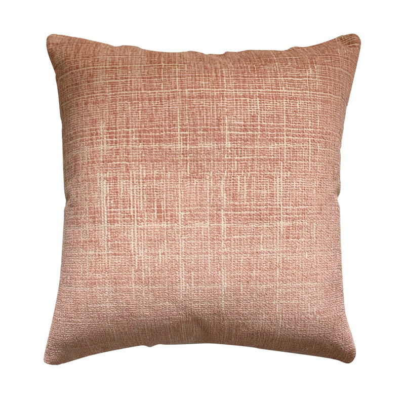 Reversible Throw Pillow, Pink, 18"H x 18"W