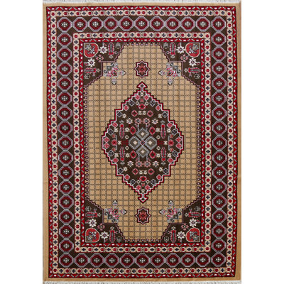Tapis de zone rouge/beige oriental Fortunat