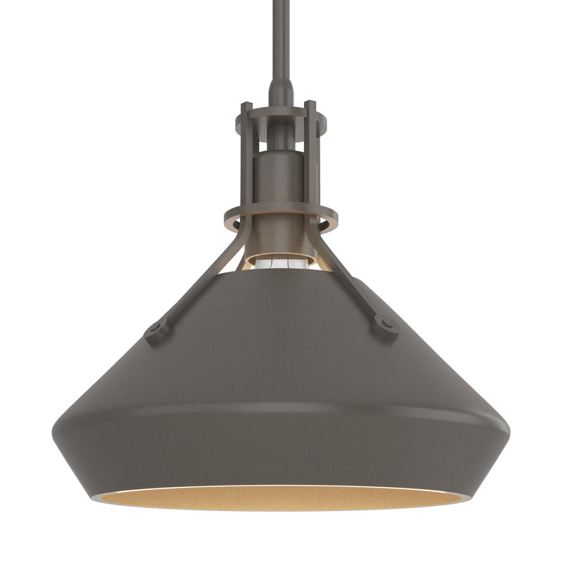 Henry with Chamfer Pendant, Dark Smoke, Dark Smoke