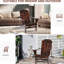 Chaise en bois brun avec porte-gobelet - pour l'extérieur