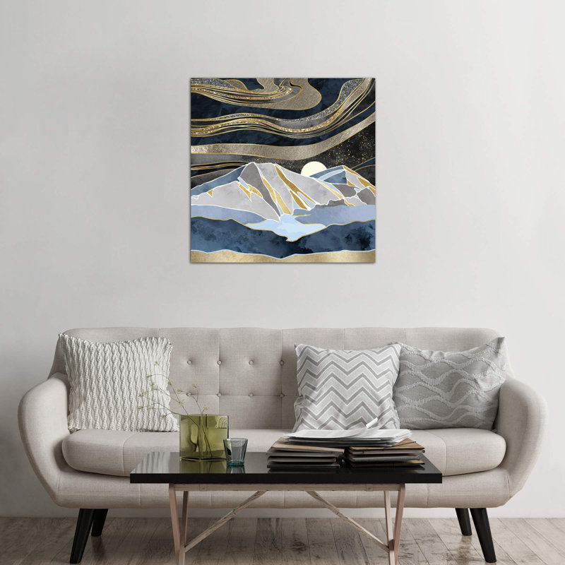 Metallic Sky by SpaceFrog Designs - Wrapped Canvas Print, 45.72 cm H x 45.72 cm W x 1.91 cm D