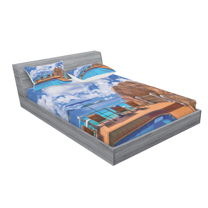 Microfiber Sheet Set, Full Sheet Set with Fitted Sheet