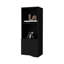 Armoire murale moderne en noir - Solution de rangement polyvalente à une porte pour la maison