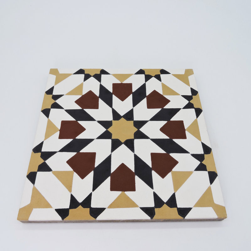 Tamaris 8" x 8" Cement Patterned Wall & Floor Tile