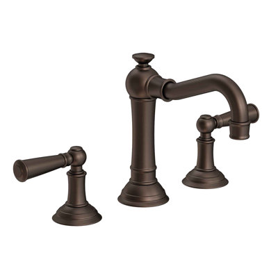 Jacobean Widespread Bathroom Faucet with Drain Assembly