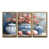 Toile avec cadre flottant or