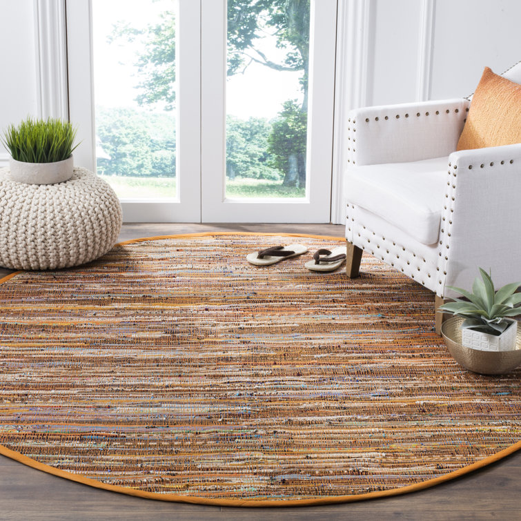 Desimone Rug Hand Woven Cotton Striped Rug
