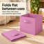 Set of 6 Collapsible Fabric Cube Boxes 27cm Foldable Bins for Toys-795245829