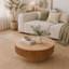 Table basse ronde avec rangement Table basse moderne en placage de bois massif-1133712241-1133712245